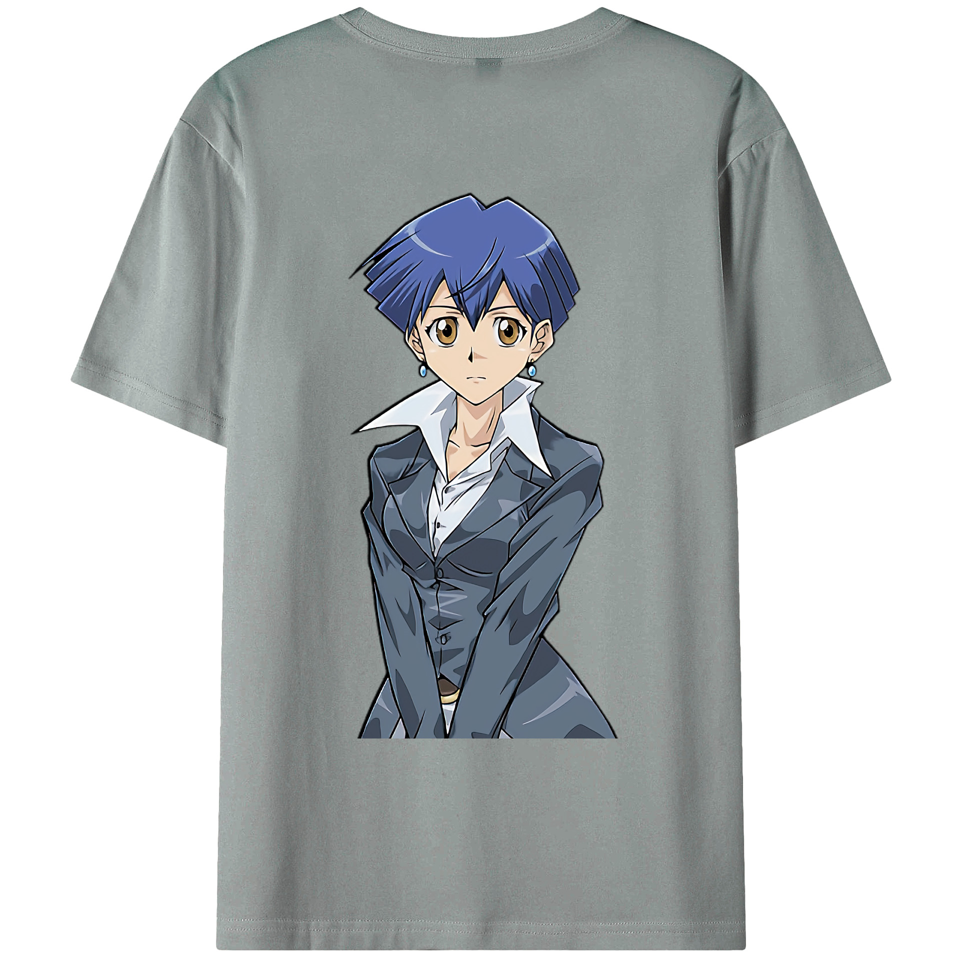 （画像用） 遊☆戯☆王 Yu-Gi-Oh! 綿100％ メンズ半袖Tシャツ（バックプリント） 通気性